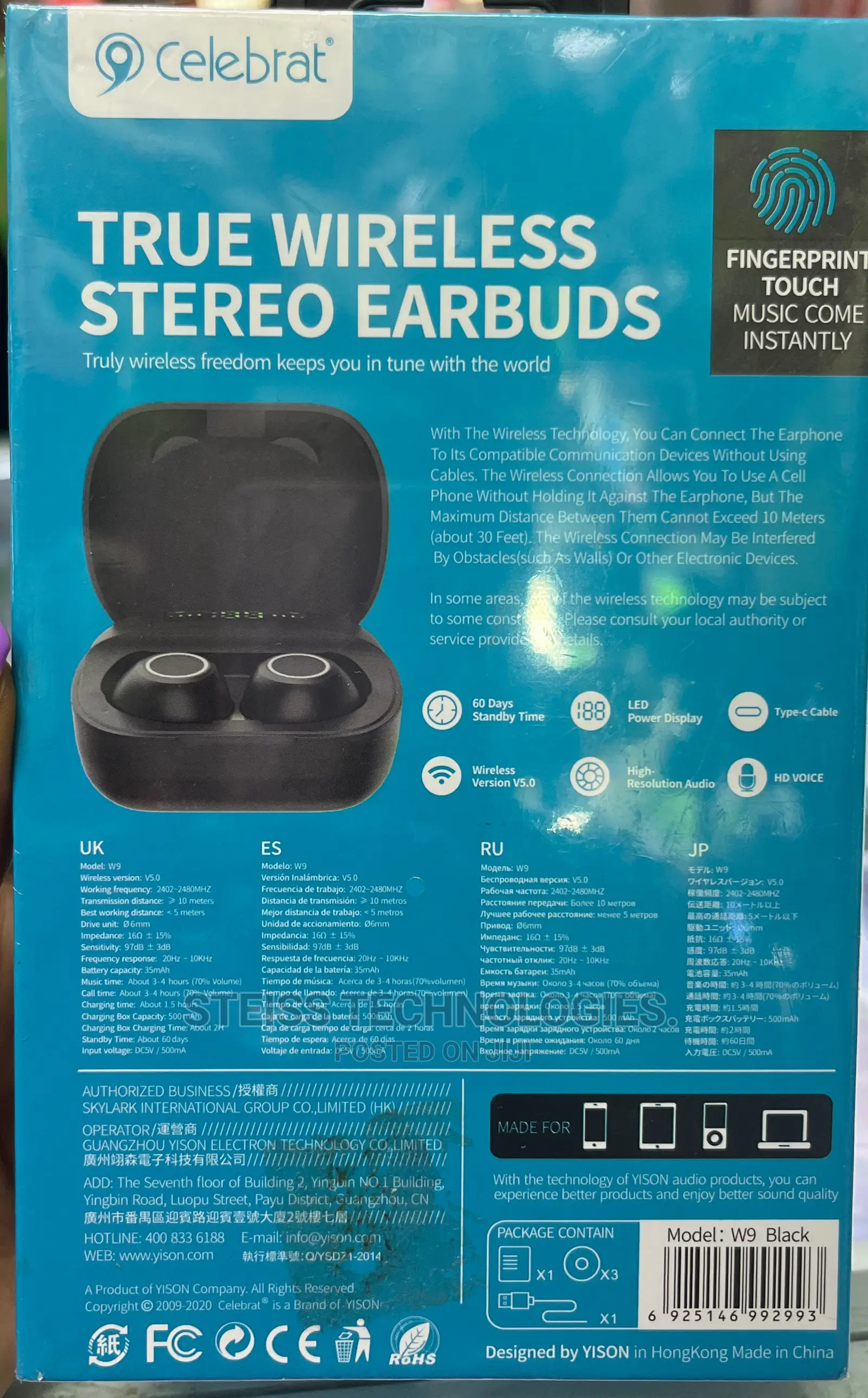 W9-Celebrat Wireless Buds.