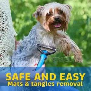 Dematting Double-Sided Dog Rake