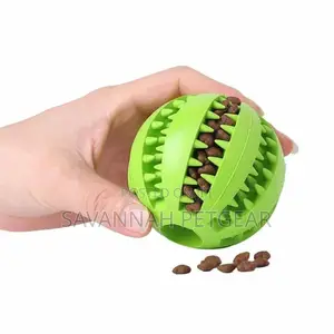 Bouncy Fetch Dog Toy Teeth Cleaning Treat Ball for Dog, 7c