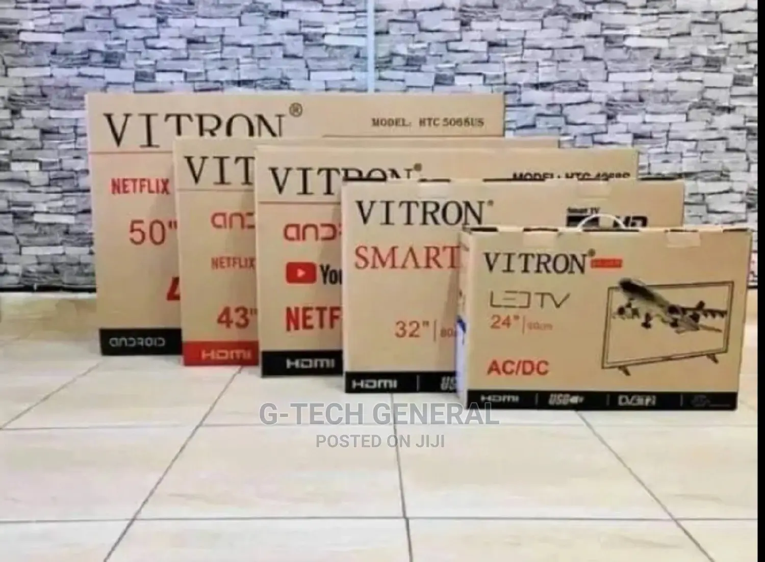 Vitron 4388fs,43" Inch Frameless Smart Android Tv