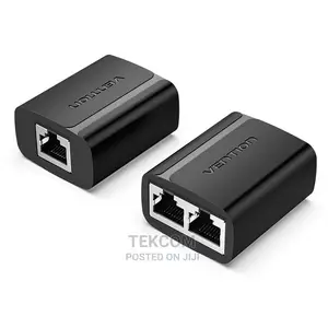 Vention IPTB0 1 to 2 RJ45 Splitter Adapter – (Black)