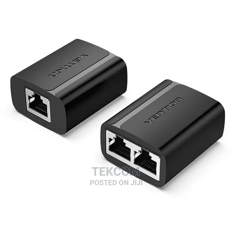 Vention IPTB0 1 to 2 RJ45 Splitter Adapter – (Black)