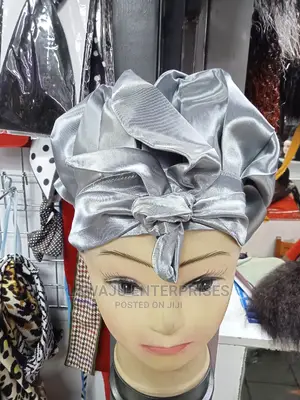 Grey Satin Bonnet