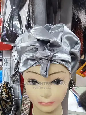 Grey Satin Bonnet