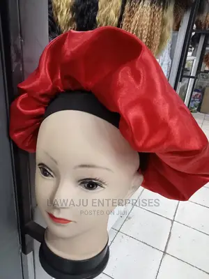 Black Band Sleeping Bonnet