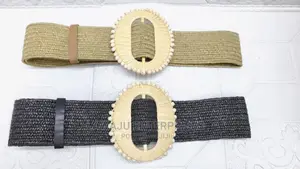 Ladies Woven Buckle Belt