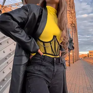 Women Mesh Corset Cummerbund Waist Belt