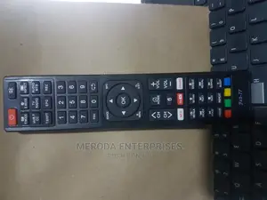 Fat-77 Smart Tv Remote Black With Youtube and Netflix