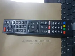 Fat-77 Smart Tv Remote Black With Netflix