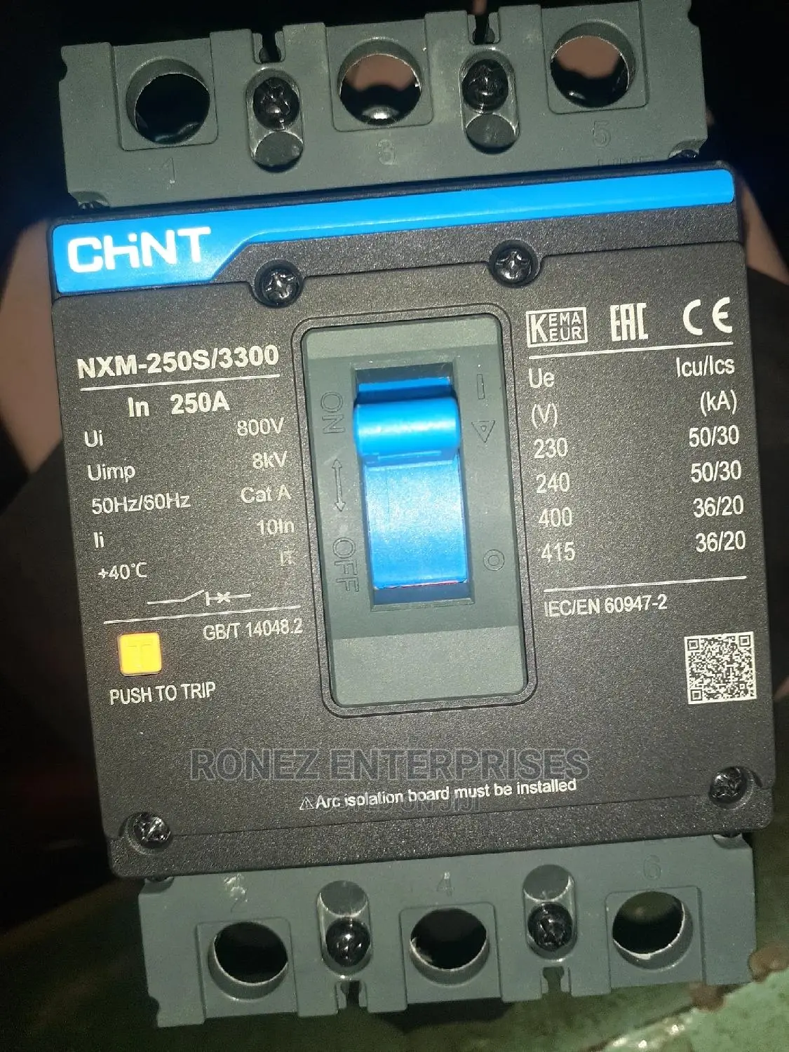 McCb 250amps Chint