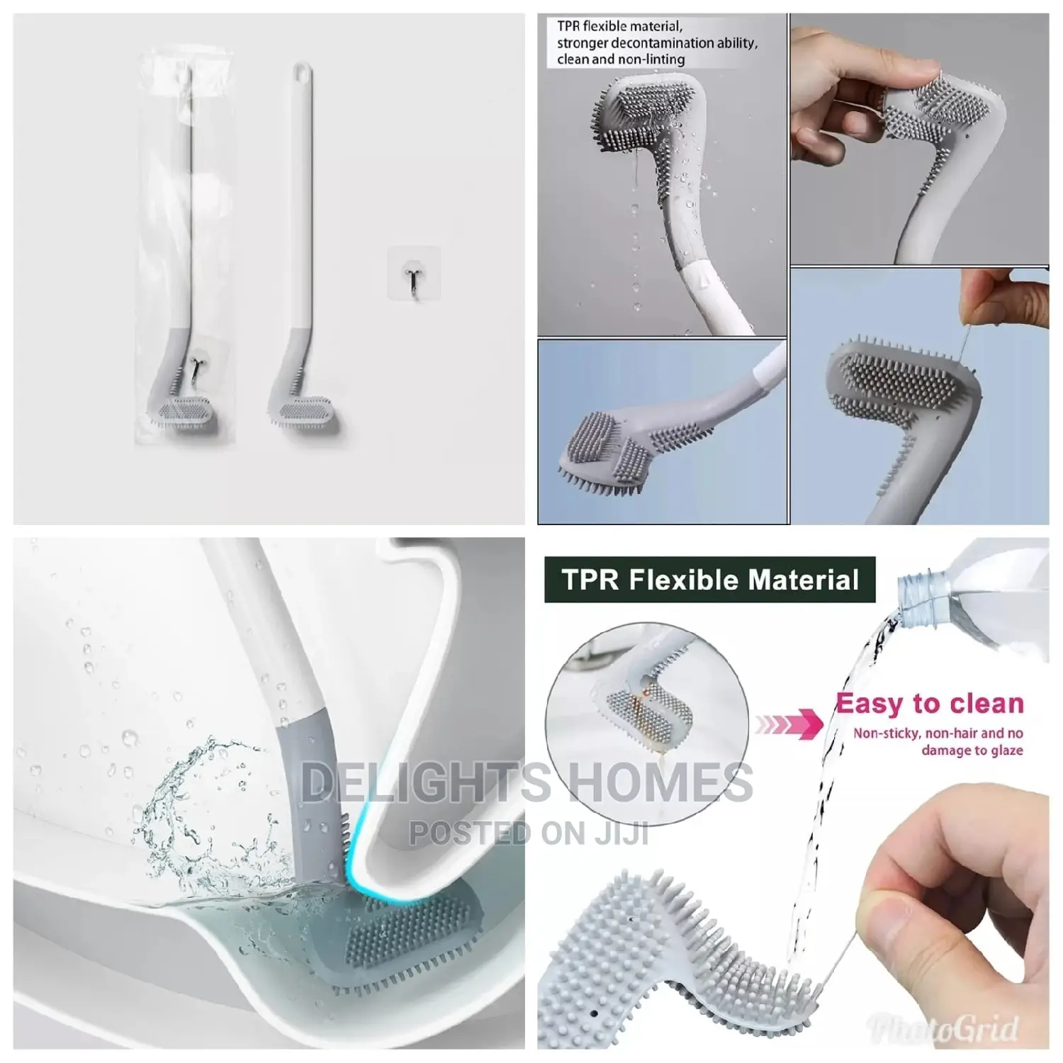 Silicone Bristle Toilet Brush