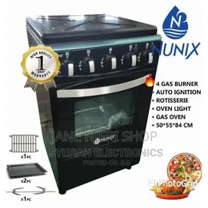 Nunix Cooker 4 Gas Burner Standing