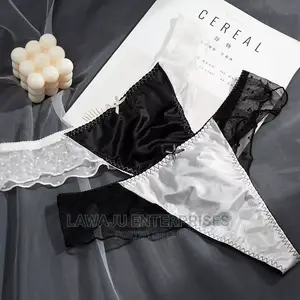3pcs Romantic Dot Mesh Ladies Thong