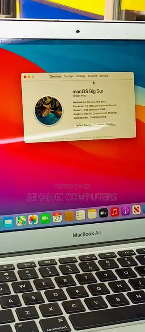 Laptop Apple MacBook Air 4GB Intel Core I5 SSD 250GB