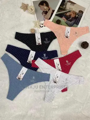 Polka Dot Cotton Ladies Briefs Panties (3pcs)