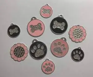 Personalised Crystal Luxury Pet ID Name Tag
