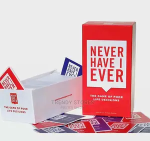Never Have I Ever Party Card Game