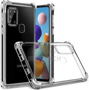 Case for Samsung Galaxy A21s, Crystal Clear Hybrid Material