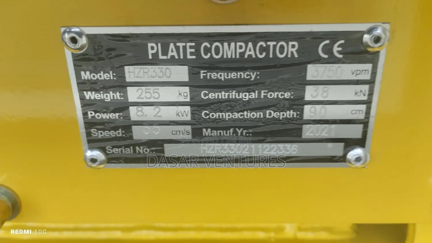 Honda Plate Compactor 35kn