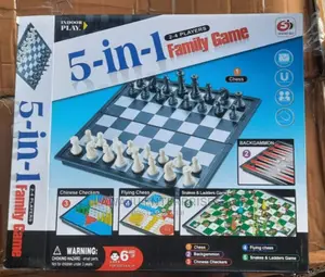 5in1 Magnetic Board Game Kids Classic Flying Puzzle Game Set