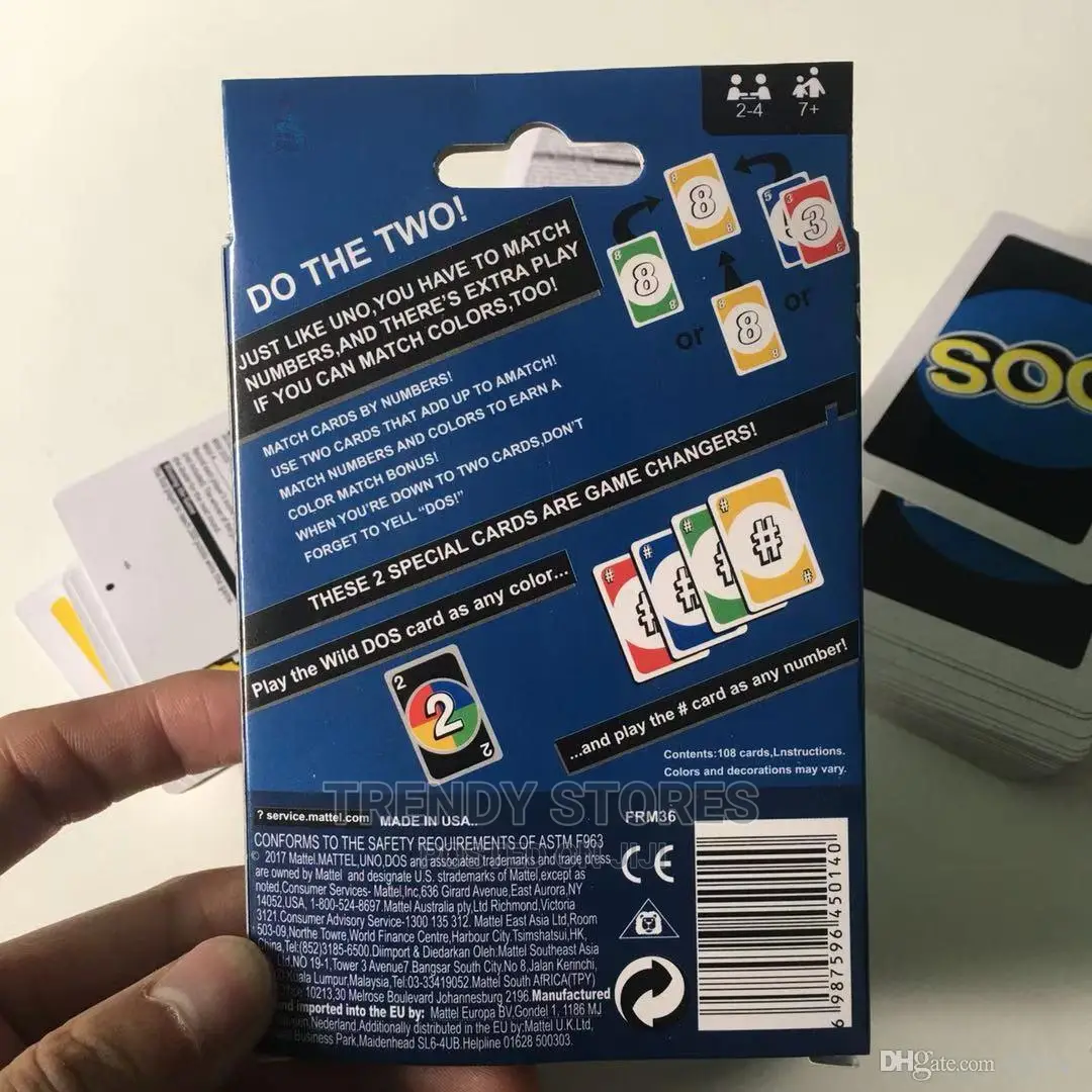 UNO Dos Card Game Playing Cards