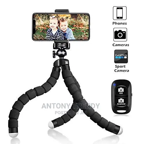 Flexible Tripod With Bluetooth Remote
