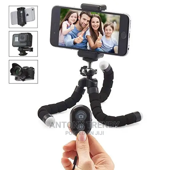 Flexible Tripod With Bluetooth Remote