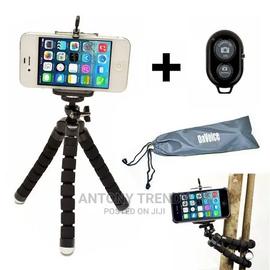 Flexible Tripod With Bluetooth Remote