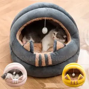 Remeow Snoozer Velvet Hooded Cat Bed