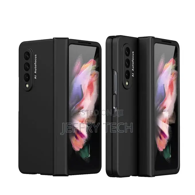 Galaxy Z Fold3 5G Case, Soft Slim Hard PC With Tempered Glas