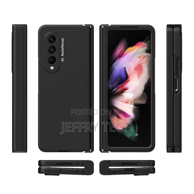 Galaxy Z Fold3 5G Case, Soft Slim Hard PC With Tempered Glas