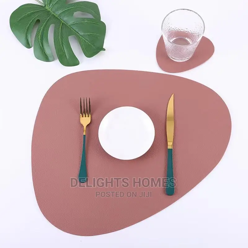 12pcs Leather Table Mats