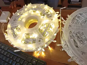 Xmas Warm White Led Lights 50mtrs Water Proof