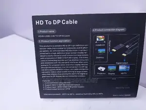 HDMI to Display Port Cable