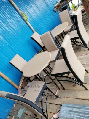 Set of Chairs and Table for Restaurant or Bar