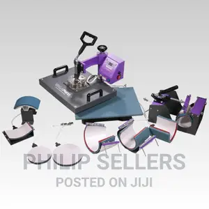 Combo Sublimation Heat Press Machine for T-Shirts Plates/Hat