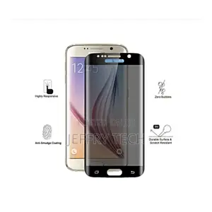 Samsung S6 Edge 9H Hardness Full Screen Protector - Black