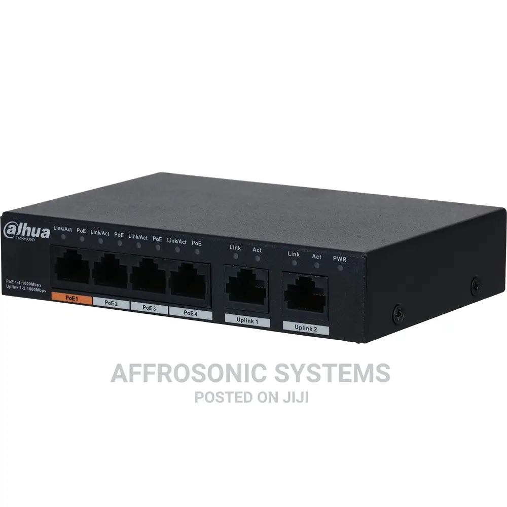 4 Port Poe Network Switch (Dahua Camera Switch)