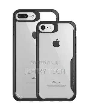 iPhone 7 and 7 Plus IPAKY Heavy Duty Rubber Transparent Back