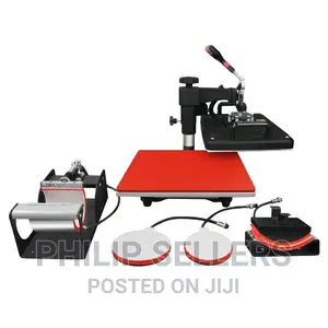 5 in 1 Sublimation Mug T-Shirt Heat Press Transfer Printing