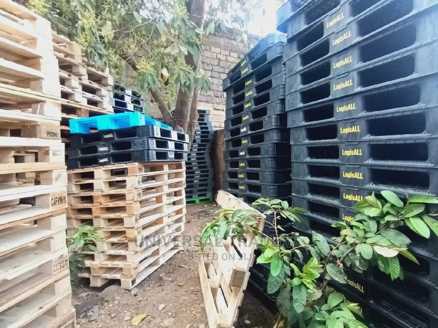 Imported Pallets for Storage. (Plastic Wood Pallets)