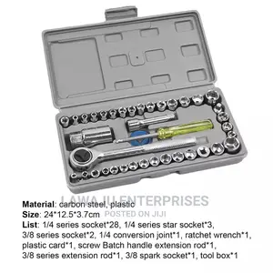 40pcs Combination Tool Kit Wrench Set