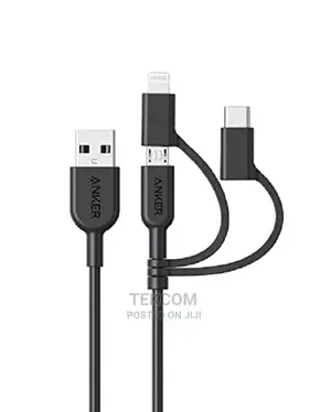 Anker Powerline II 3-In-1 Cable - Black