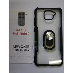 Xiaomi Redmi Note 9 Ring Armor Clear Cover