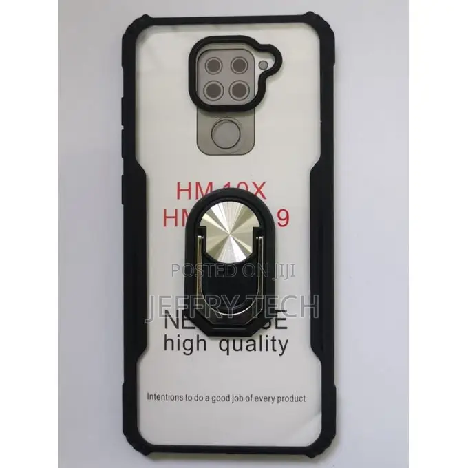 Xiaomi Redmi Note 9 Ring Armor Clear Cover