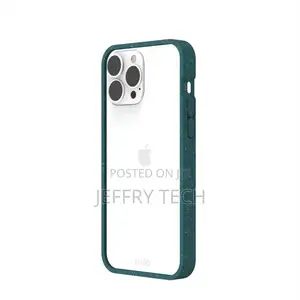 Clear iPhone 13 Pro Max Case With Green Ridge