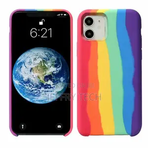 iPhone 13 Pro Pride Rainbow Multicoloured Liquid Sili
