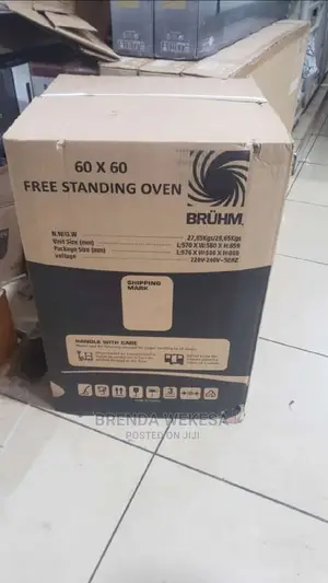 Bruhm (60×60) 4 Gas Burner Cooker Gas Oven BGC 6640 MB