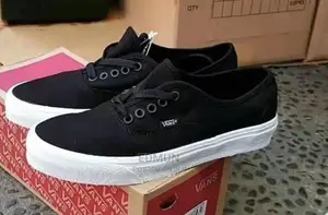 Black White Double Sole Vans