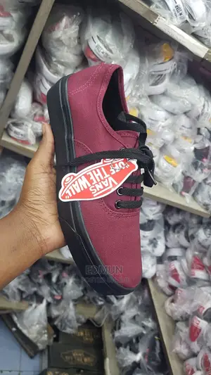 Maroon Black Van's